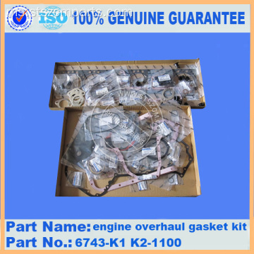PC400-7 6D125E Enjin Silinder Kit Gasket 6159-K1-9900 6159-K2-9900